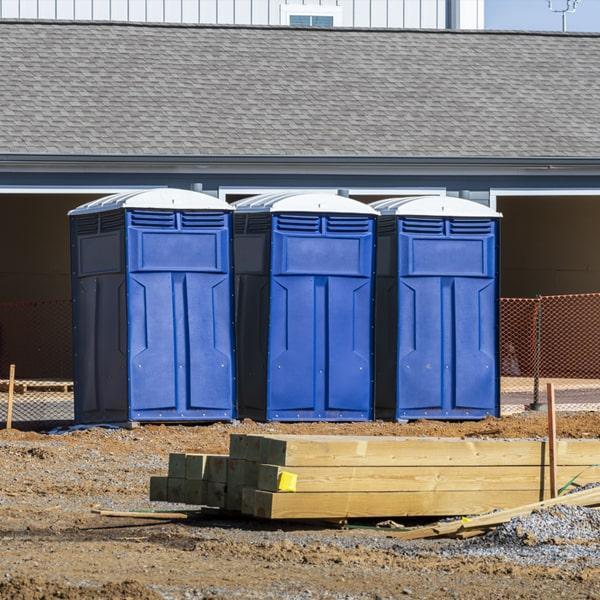 Heavy-duty construction site porta potty in Uniontown, Pennsylvania